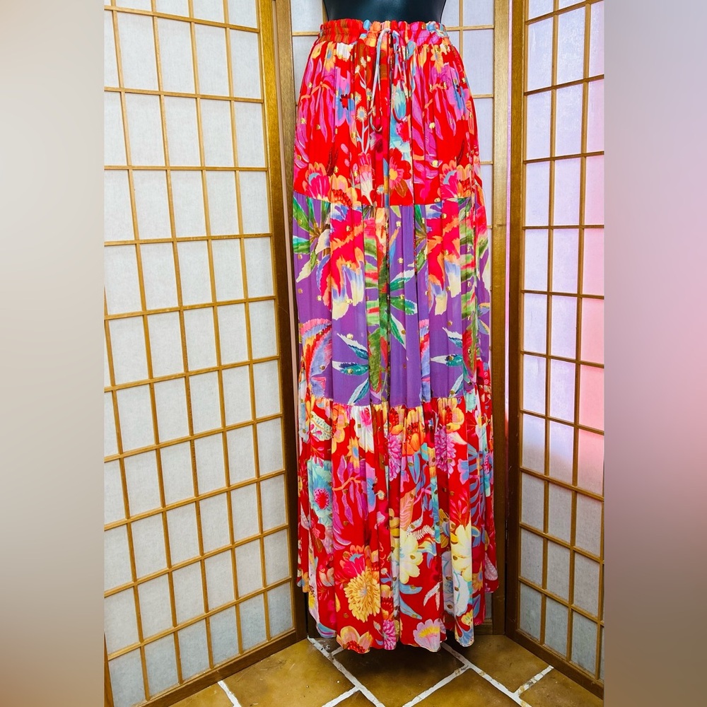 Farm Rio RARE Tropical Maxi Skirt - Picture 4 of 14
